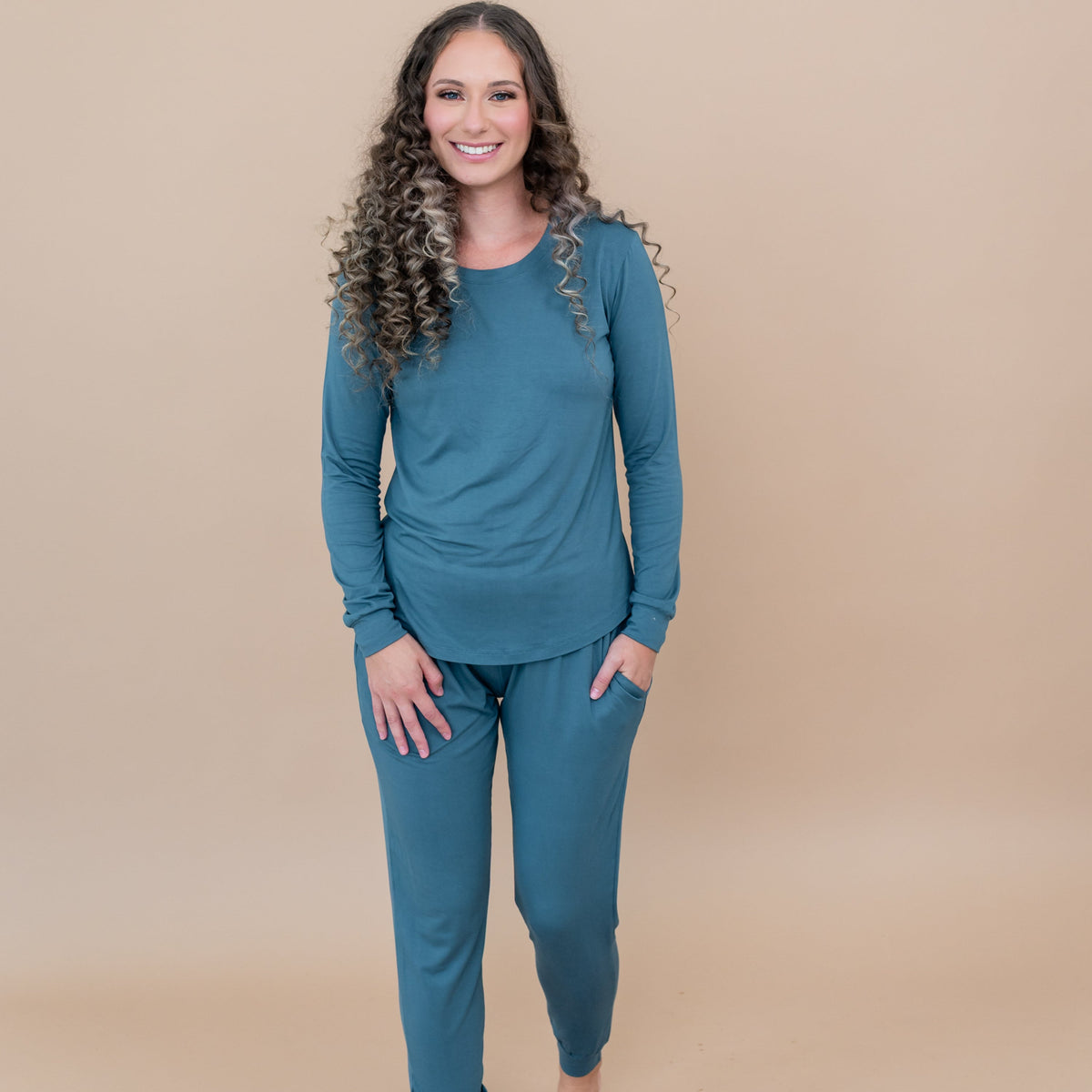 Women's Jogger Pajama Set in Atlantic