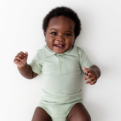 Polo Bodysuit in Basil