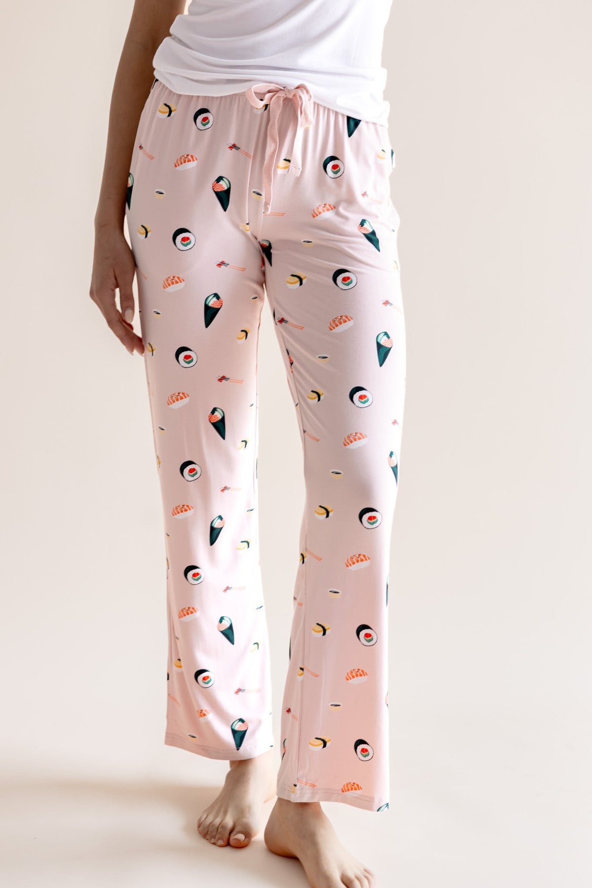 Women's Lounge Pants in Blush Sushi