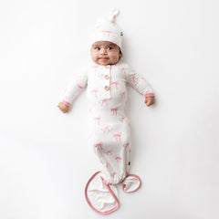 Knotted Day Gown with Hat Set in Bow