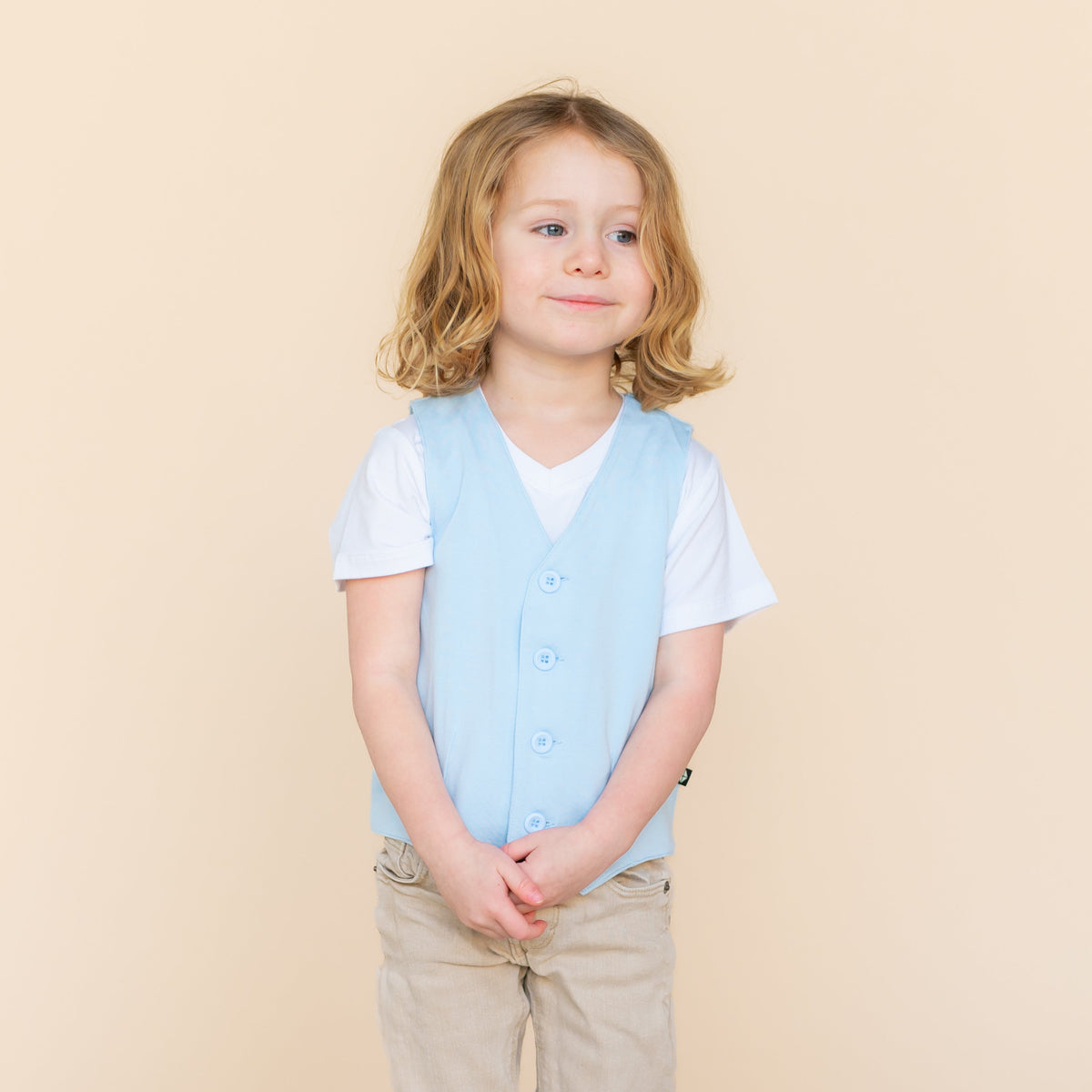 Tuxedo Vest in Breeze