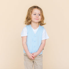 Tuxedo Vest in Breeze