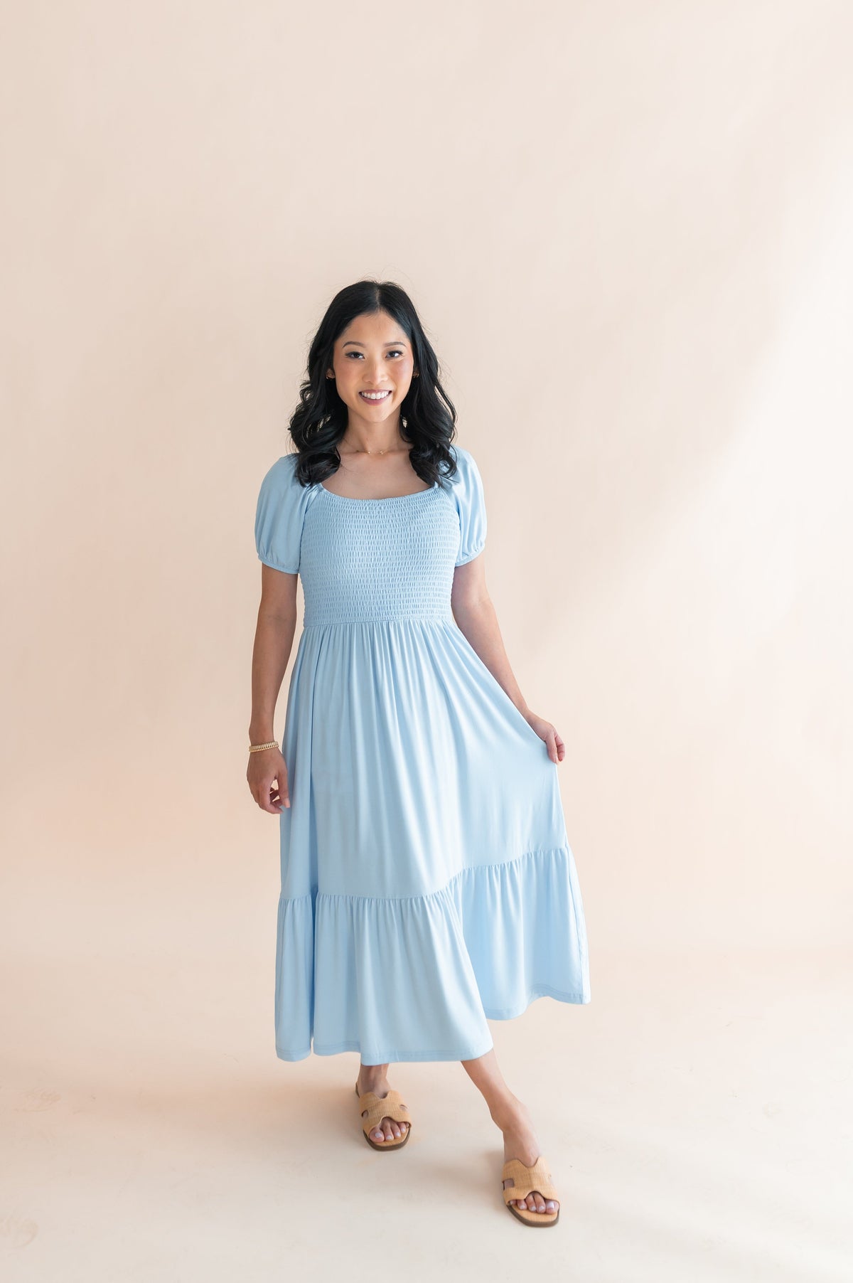 Women’s Smocked Dress in Breeze
