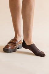 Women's No Show Socks 3-Pack in Cafe
