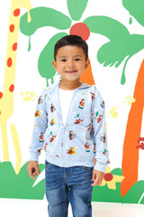 Zip-Up Hoodie in Curious George
