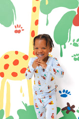 Long Sleeve Pajamas in Curious George