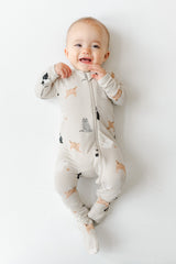 Zippered Footie in Fluffy Cat