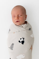Swaddle Blanket in Fluffy Cat
