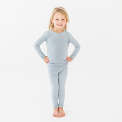 Long Sleeve Pajamas in Fog
