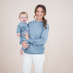 French Terry Jogger Set in Slate