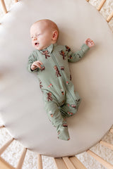 Zippered Footie in Groot
