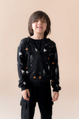 Zip-Up Hoodie in Halloween Friends