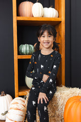 Long Sleeve Pajamas in Halloween Friends