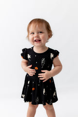 Twirl Bodysuit Dress in Halloween Friends