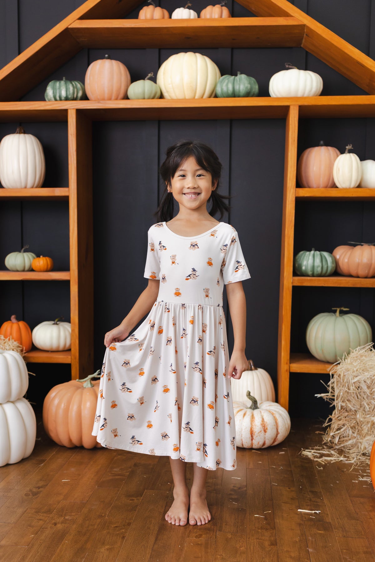 Twirl Dress in Halloween Teddy