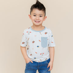 Toddler Crew Neck Tee in Home Run
