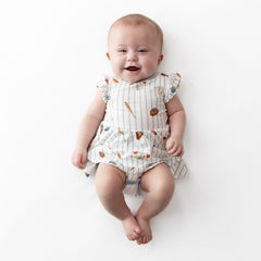Twirl Bodysuit Dress in Home Run