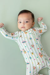 Zippered Romper in Honeydukes