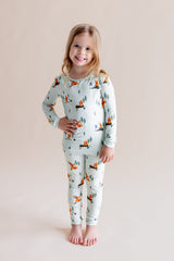 Long Sleeve Pajamas in Winnie the Pooh Hundred Acre Wood