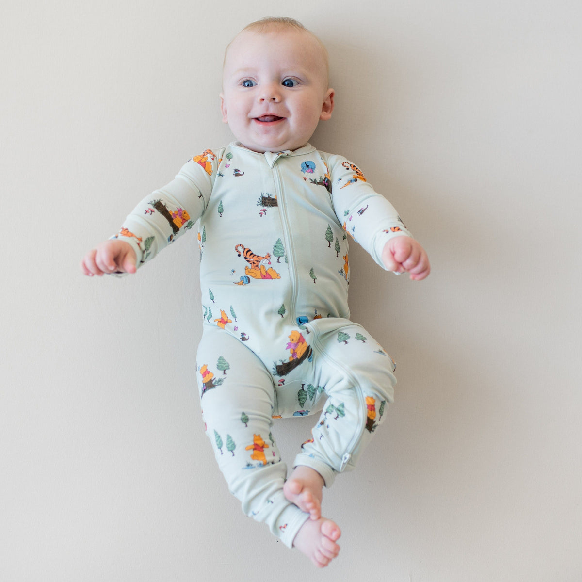 Zippered Romper in Winnie the Pooh Hundred Acre Wood