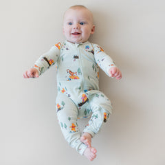 Zippered Romper in Winnie the Pooh Hundred Acre Wood