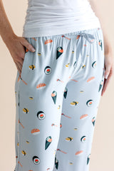Women's Lounge Pants in Ice Sushi