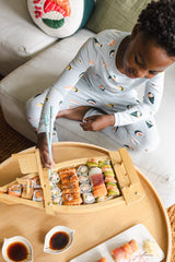 Long Sleeve Pajamas in Ice Sushi