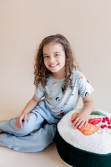 Toddler Basic Tee in Ice Sushi