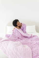 Adult Quilted Blanket in Thistle Leopard 2.5