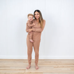 Women's Jogger Pajama Set in Latte