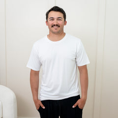 Men's Crew Neck Tee in Snow