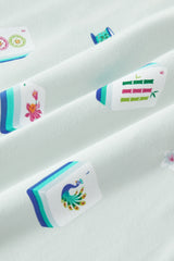 Zippered Footie in Dew Mahjong