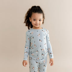 Long Sleeve Pajamas in Mallard Duck