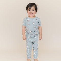 Short Sleeve with Pants Pajamas in Mallard Duck