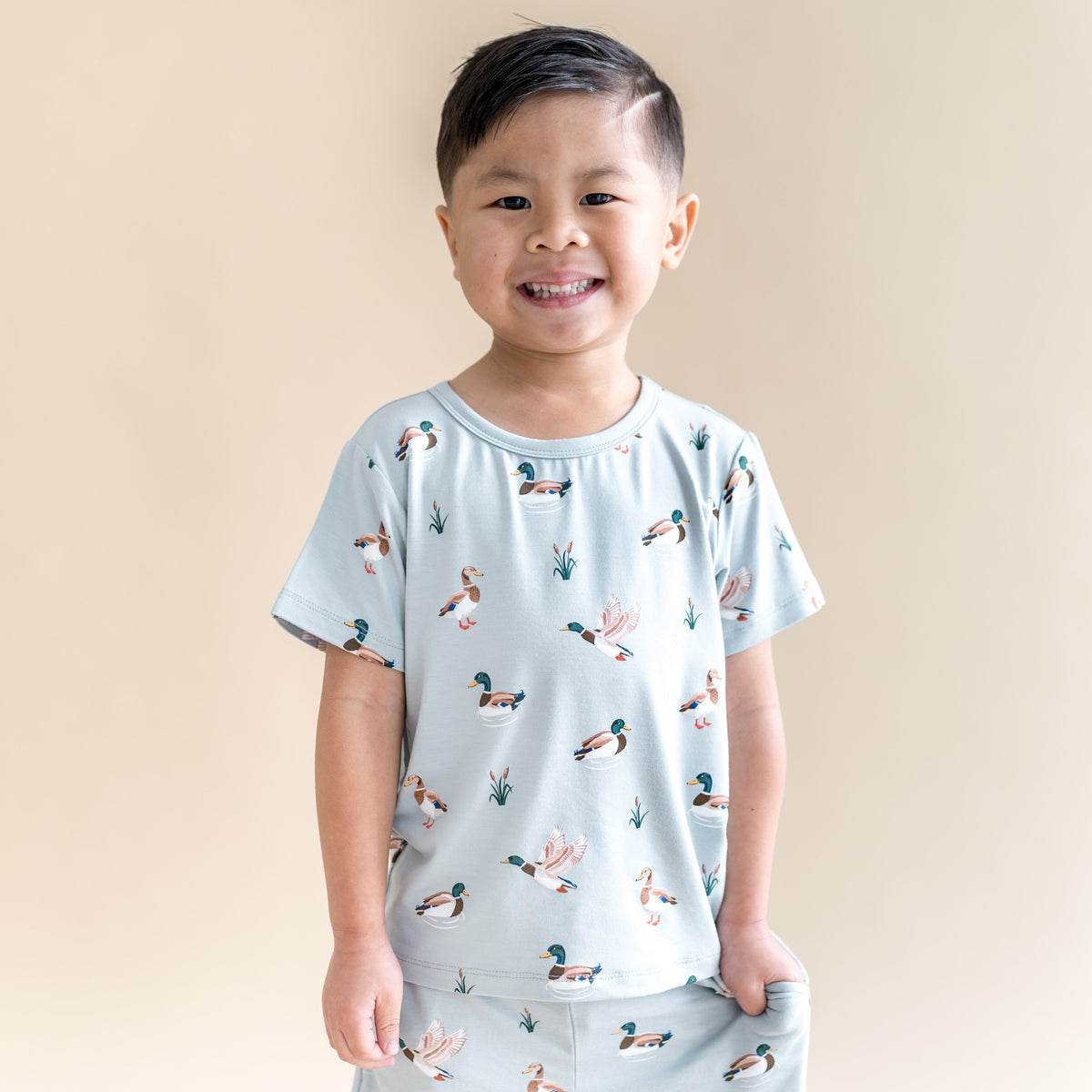 Toddler Basic Tee in Mallard Duck