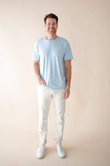 Men's Crew Neck Tee in Breeze
