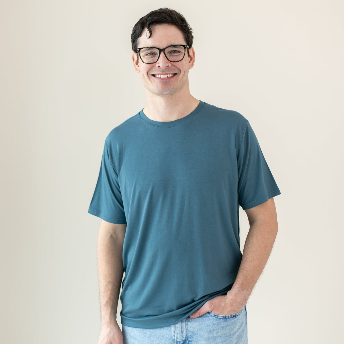 Men's Crew Neck Tee in Atlantic