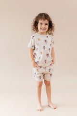 Short Sleeve Jogger Set in Mickey Mouse and Friends