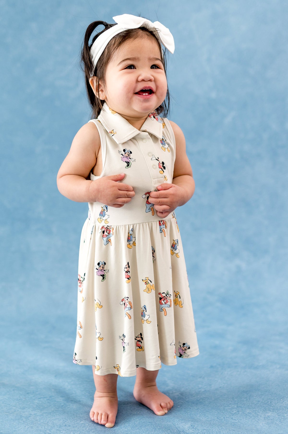 Polo Bodysuit Dress in Mickey Mouse and Friends