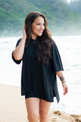 Women’s Biker Short Set in Midnight