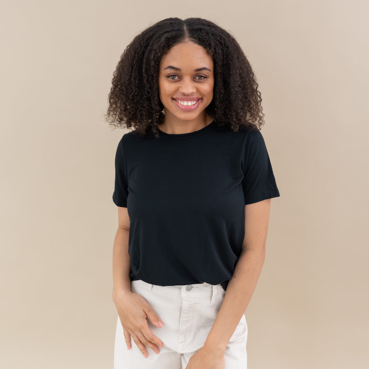 Women's Crew Neck Tee in Midnight