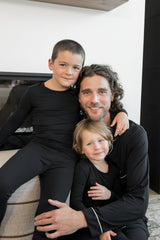 Men's Long Sleeve Pajama Set in Midnight