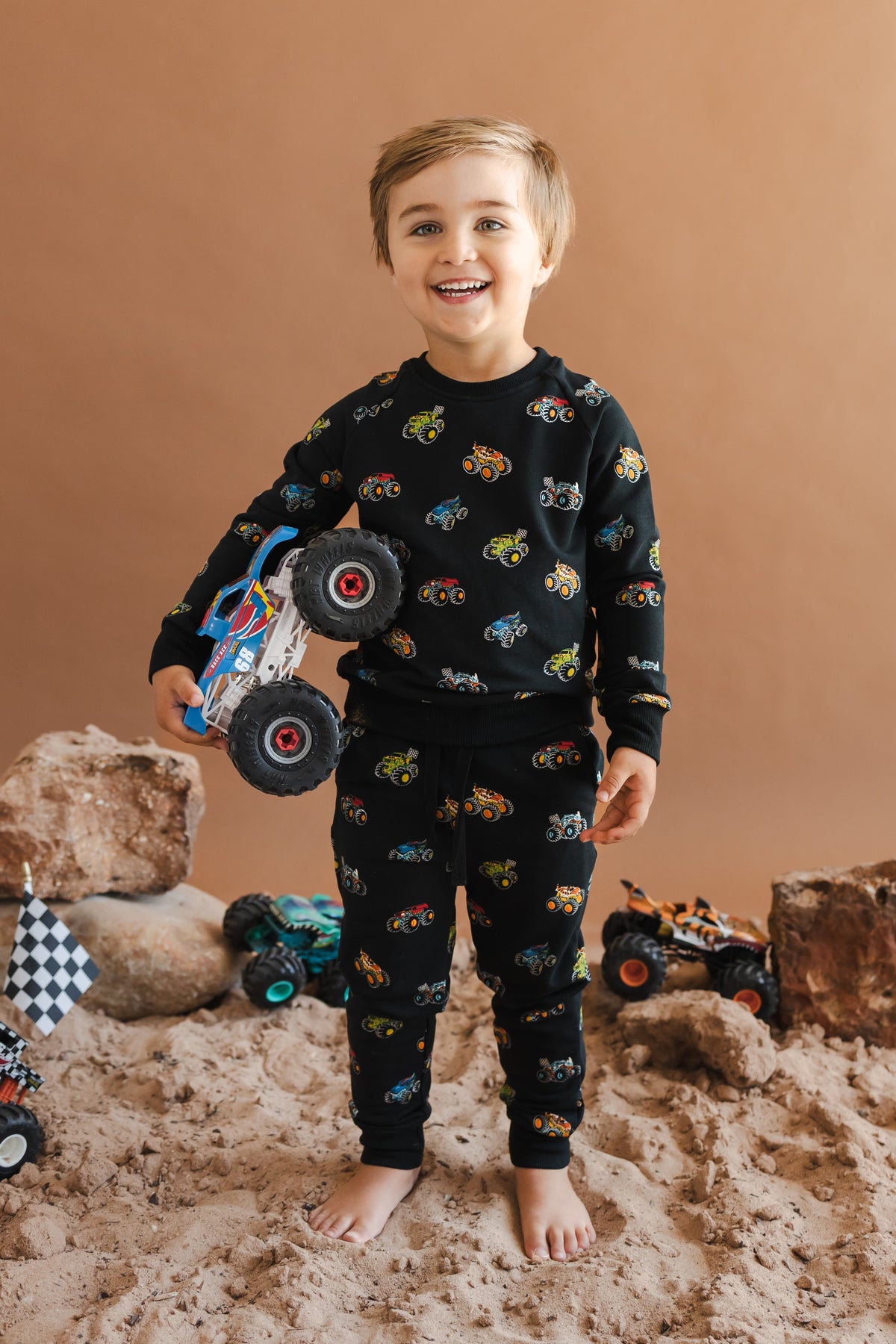 Long Sleeve Jogger Set in Monster Truck