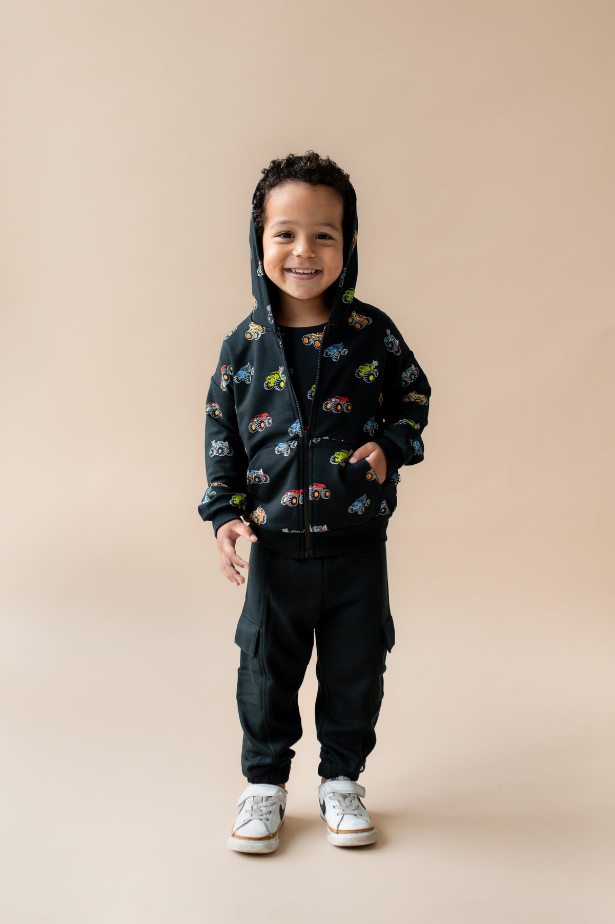 Zip-Up Hoodie in Monster Truck