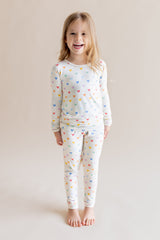 Long Sleeve Pajamas in Pastel Mickey Mouse