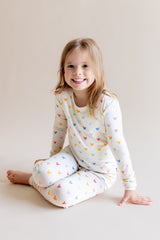 Long Sleeve Pajamas in Pastel Mickey Mouse
