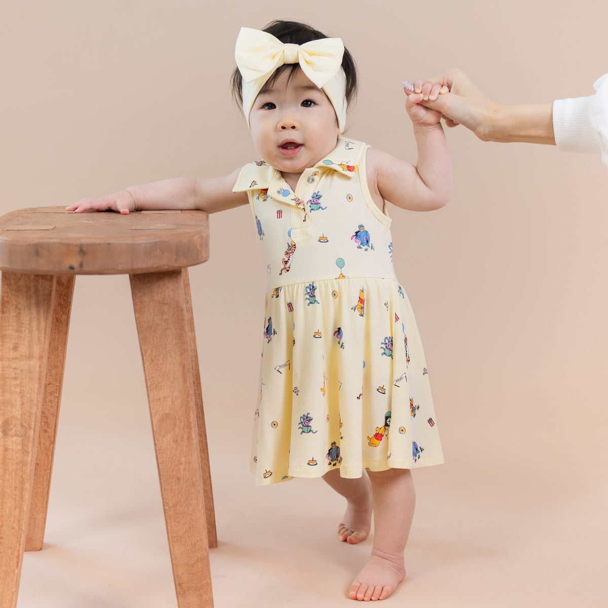 Polo Bodysuit Dress in Winnie the Pooh Celebration