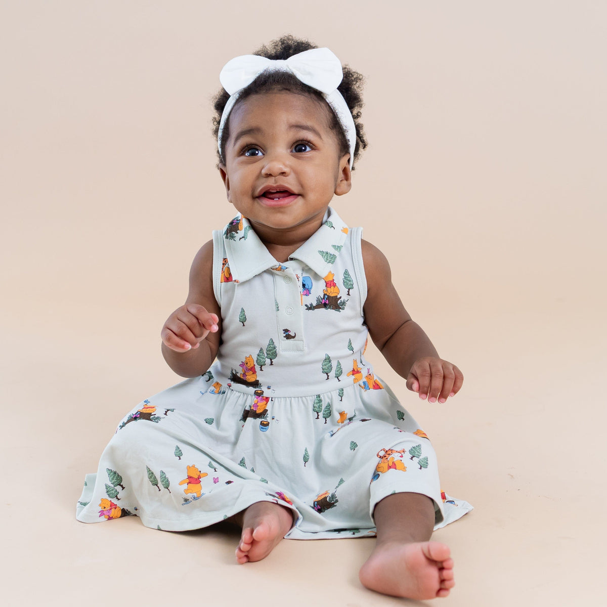 Polo Bodysuit Dress in Winnie the Pooh Hundred Acre Wood