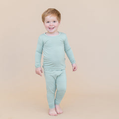 Long Sleeve Pajamas in Sage