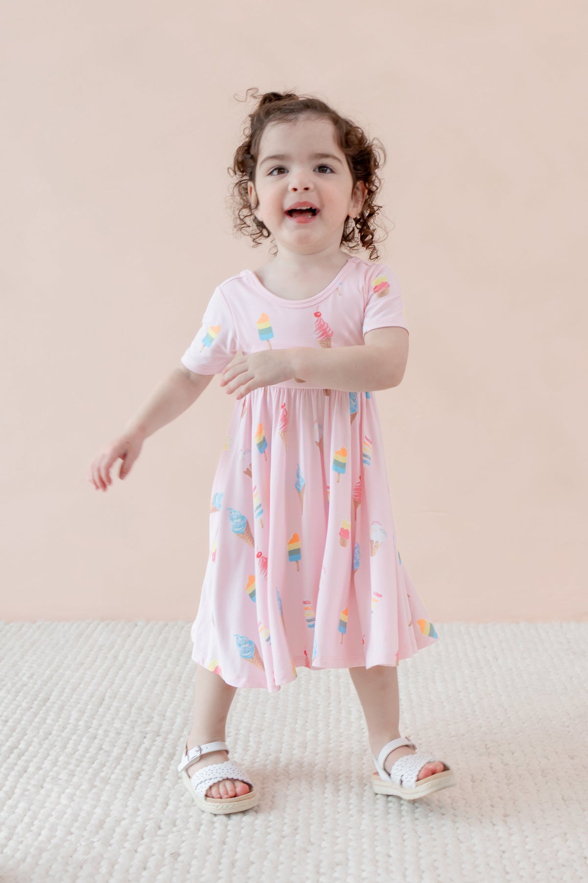 Twirl Dress in Sakura Ice Cream